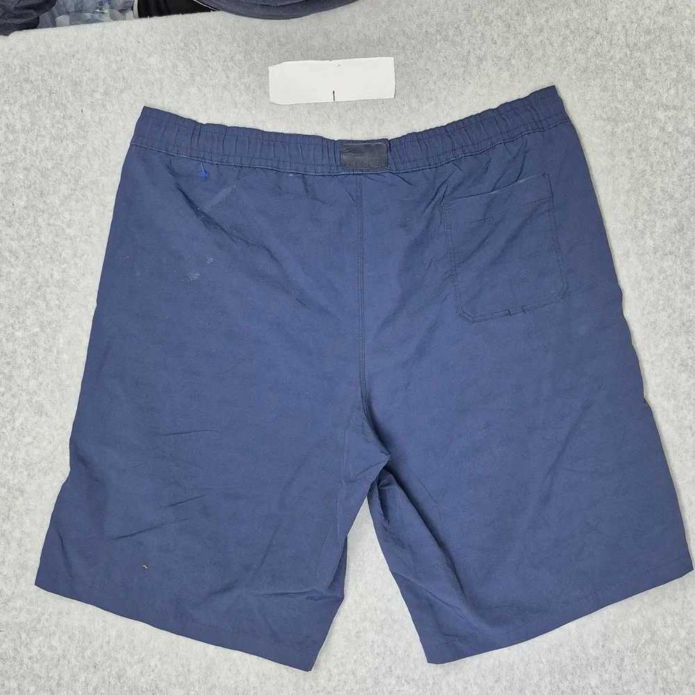 Lacoste Men Swimwear 7 Blue Embroidered Swim Trunks Logo 10
